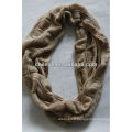 fashin cashmere crochet circle scarf